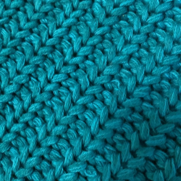 NWT Vintage Cambridge Classics Teal Sweater Chunky Knit Oversized Size Large - Picture 12 of 17